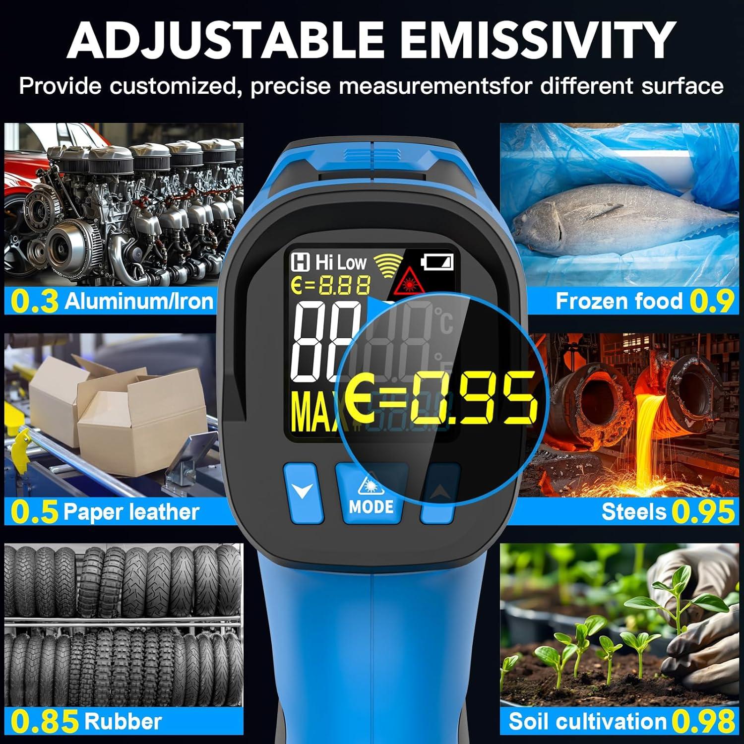 Termómetro Infrarrojo Sin Contacto TEMIRUP IR06A -40°C a 650°C