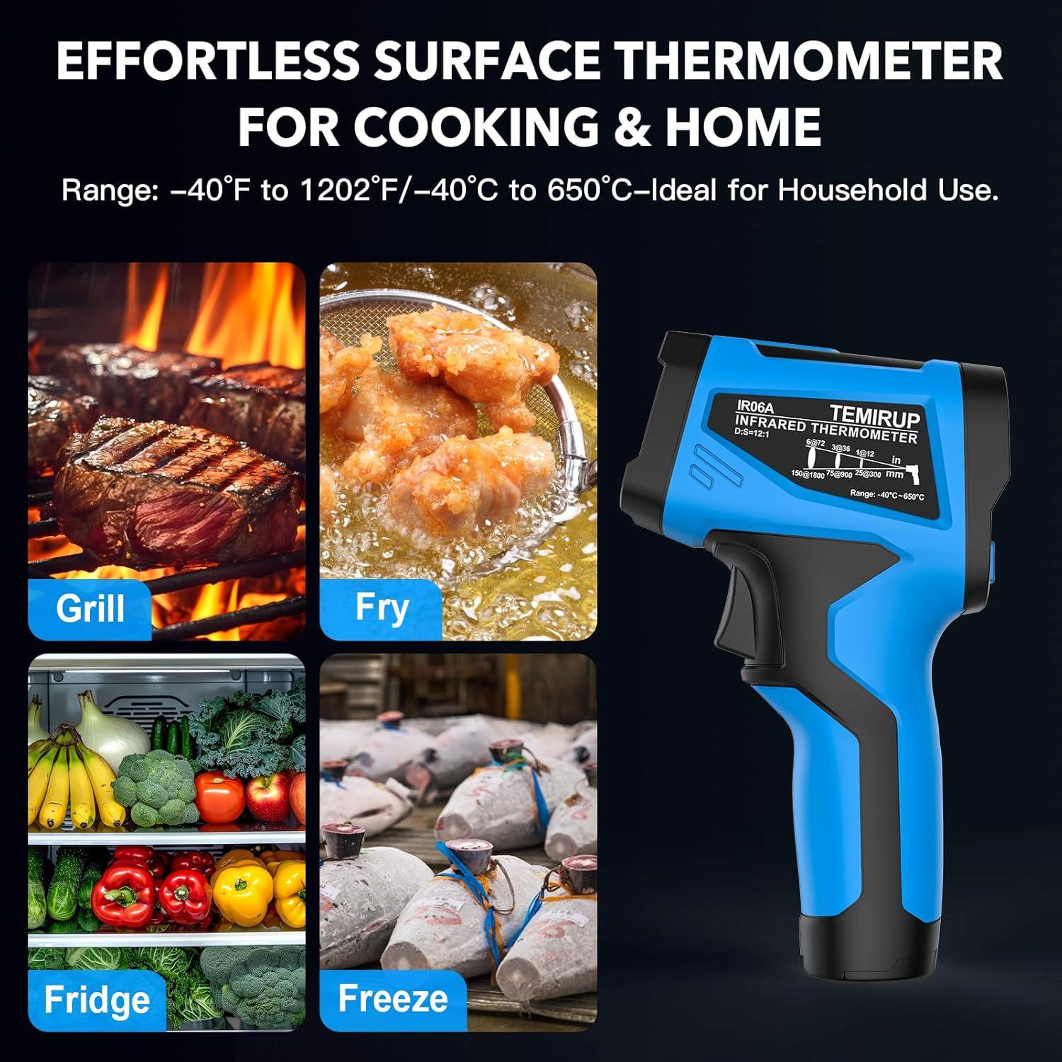 Termómetro Infrarrojo Sin Contacto TEMIRUP IR06A -40°C a 650°C