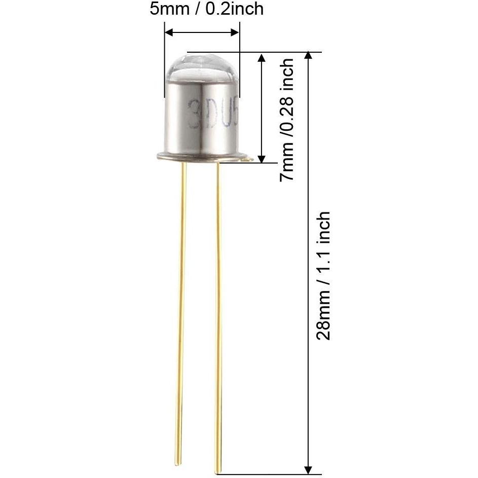 3 Fotodiodos Sensores de Luz uxcell 5mm 940nm 10V
