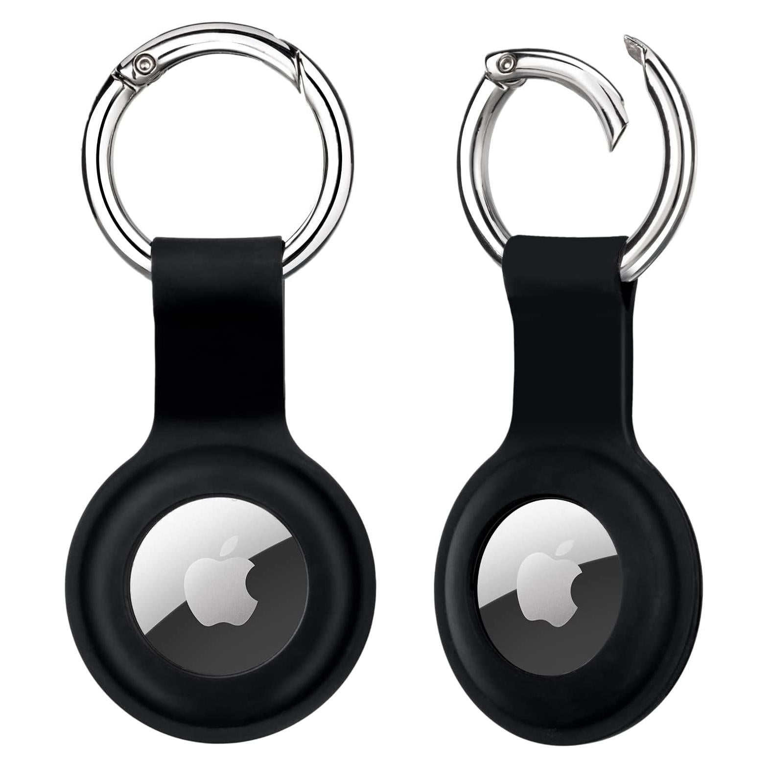 Funda de Silicona ColorCoral para AirTag 2 Pack Negra