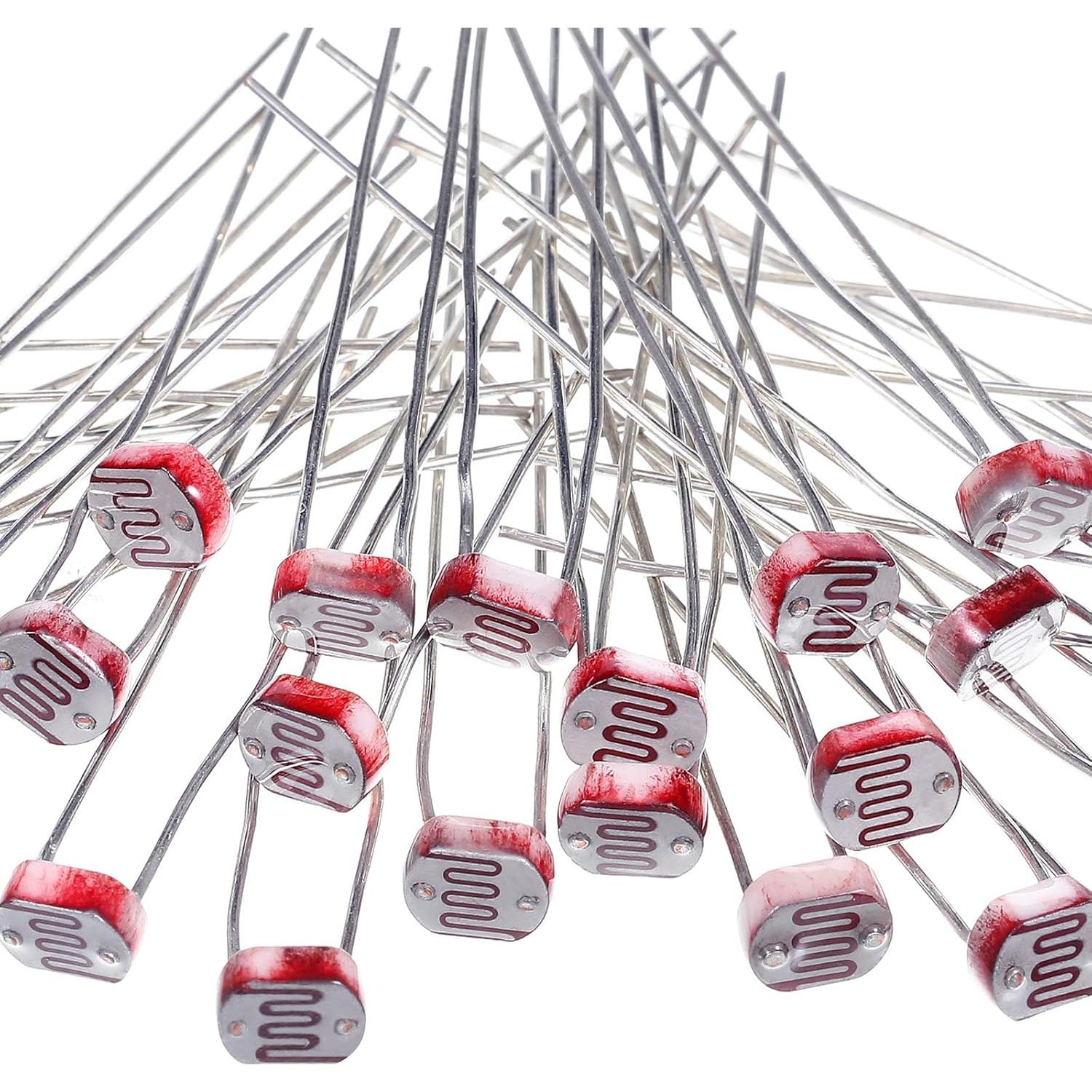 30 Piezas Fotoresistores EBOOT 5 mm Sensibles a la Luz