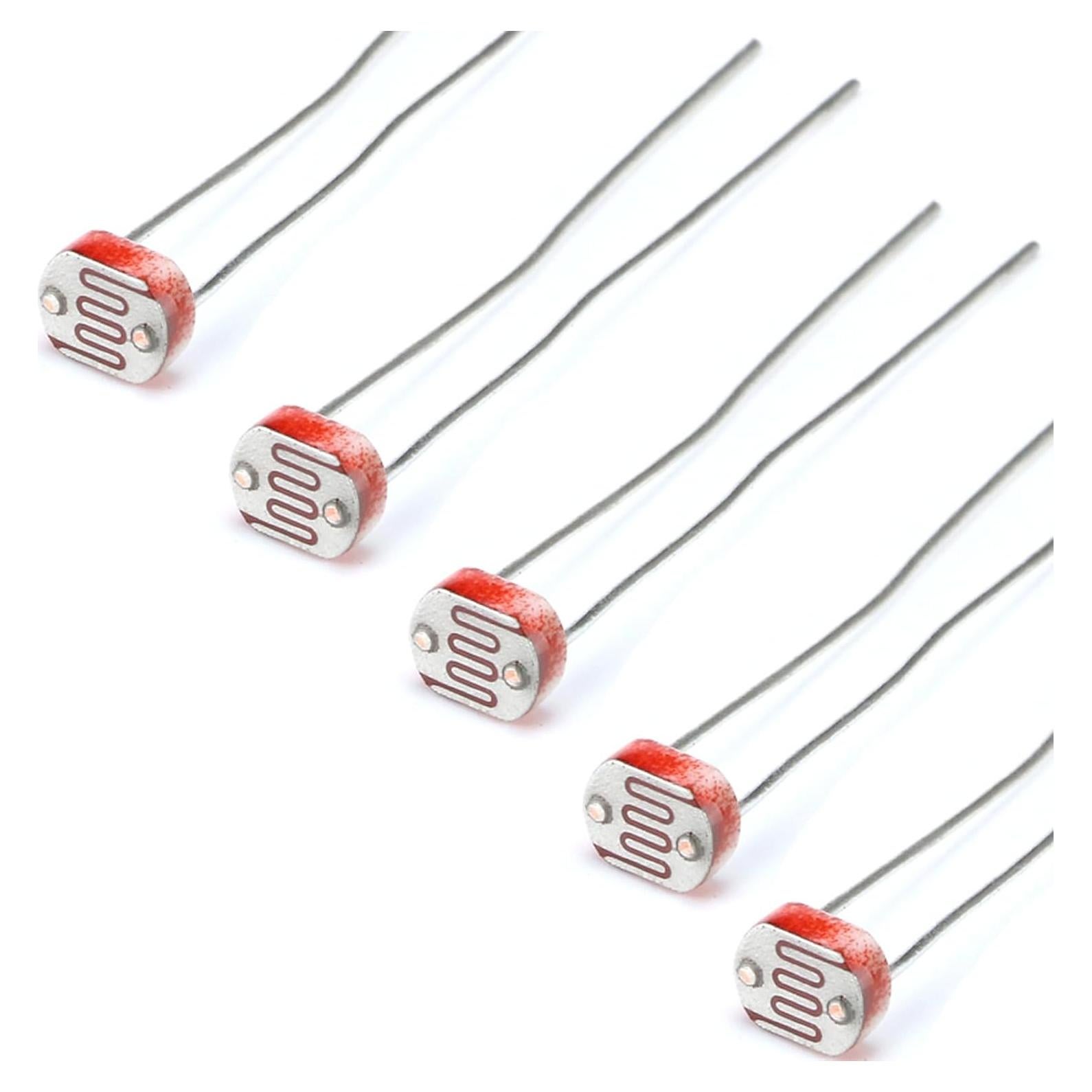 5 Piezas Fotoresistor JESSINIE 5MM GL5528 Sensible a Luz