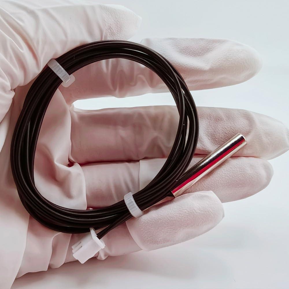 5 Piezas Sonda de Temperatura NTC 10K Acero Inoxidable 1m