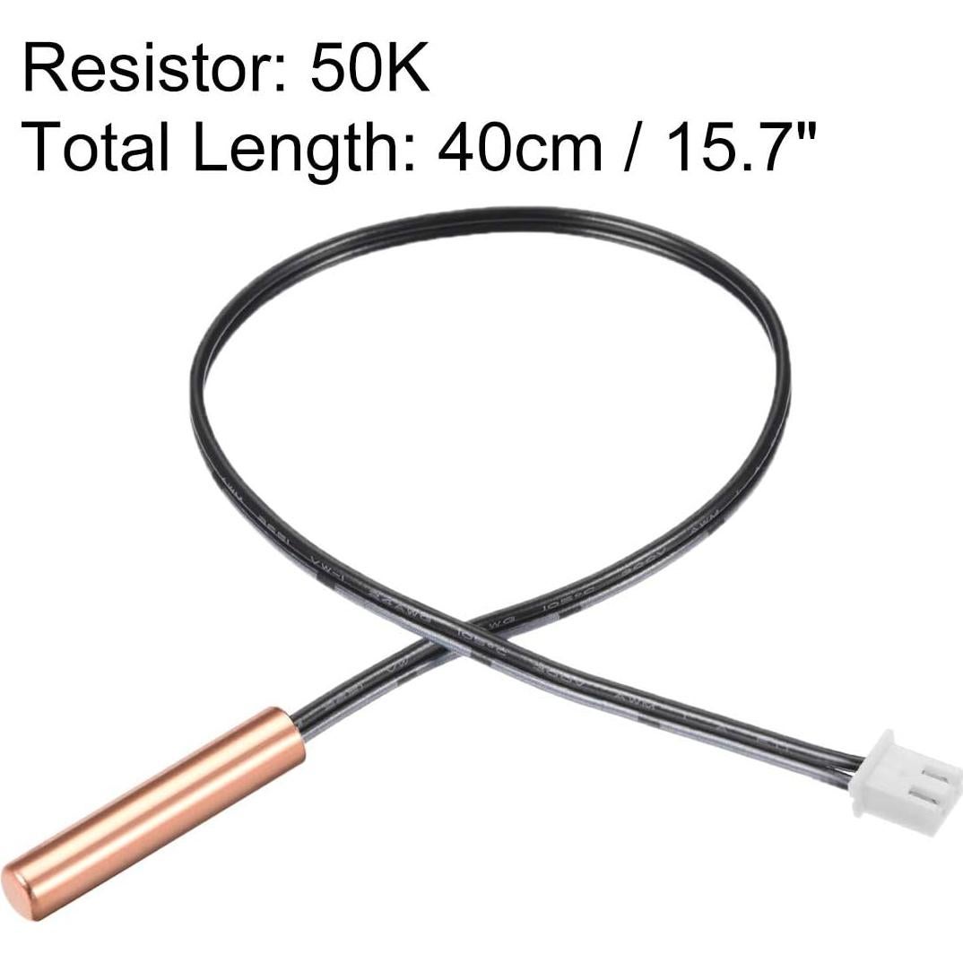 Sonda Termistor NTC 50K uxcell 40 cm Cobre Sensor Temperatura