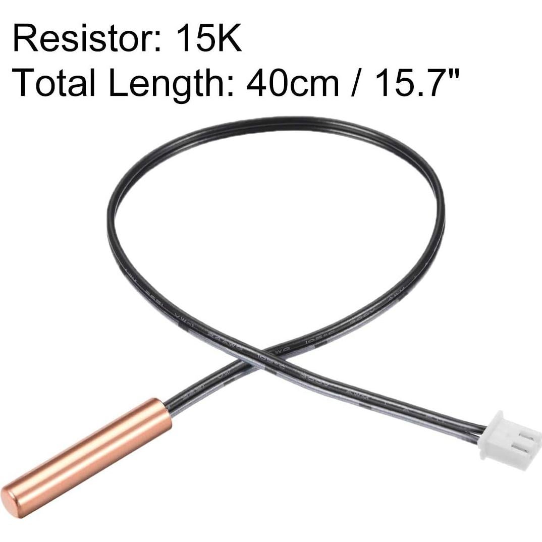 Sonda NTC 15K uxcell 40 cm Cobre Sensor de Temperatura