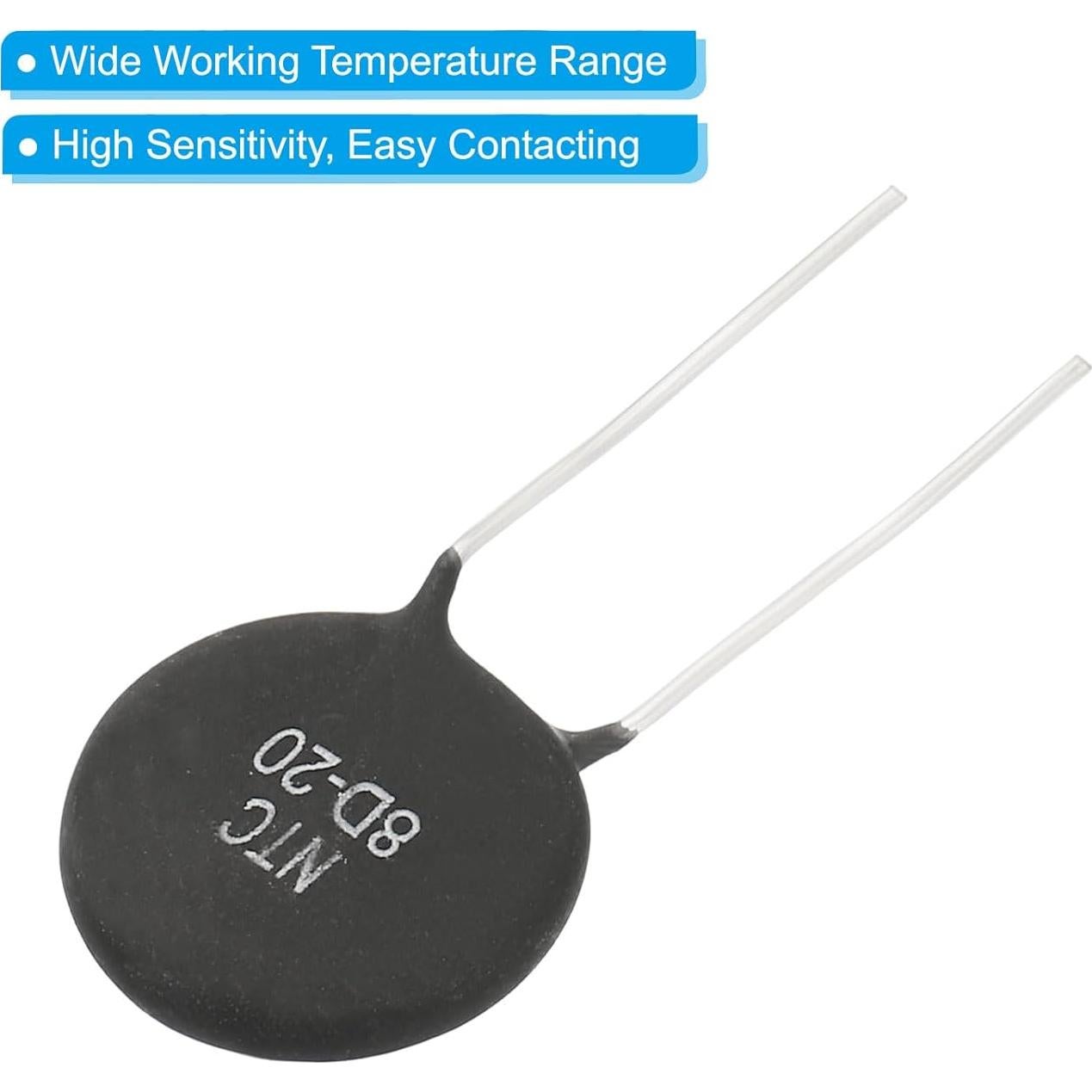 Termistores NTC 8 Ohm PATIKIL 2 Pcs Sensor Temperatura