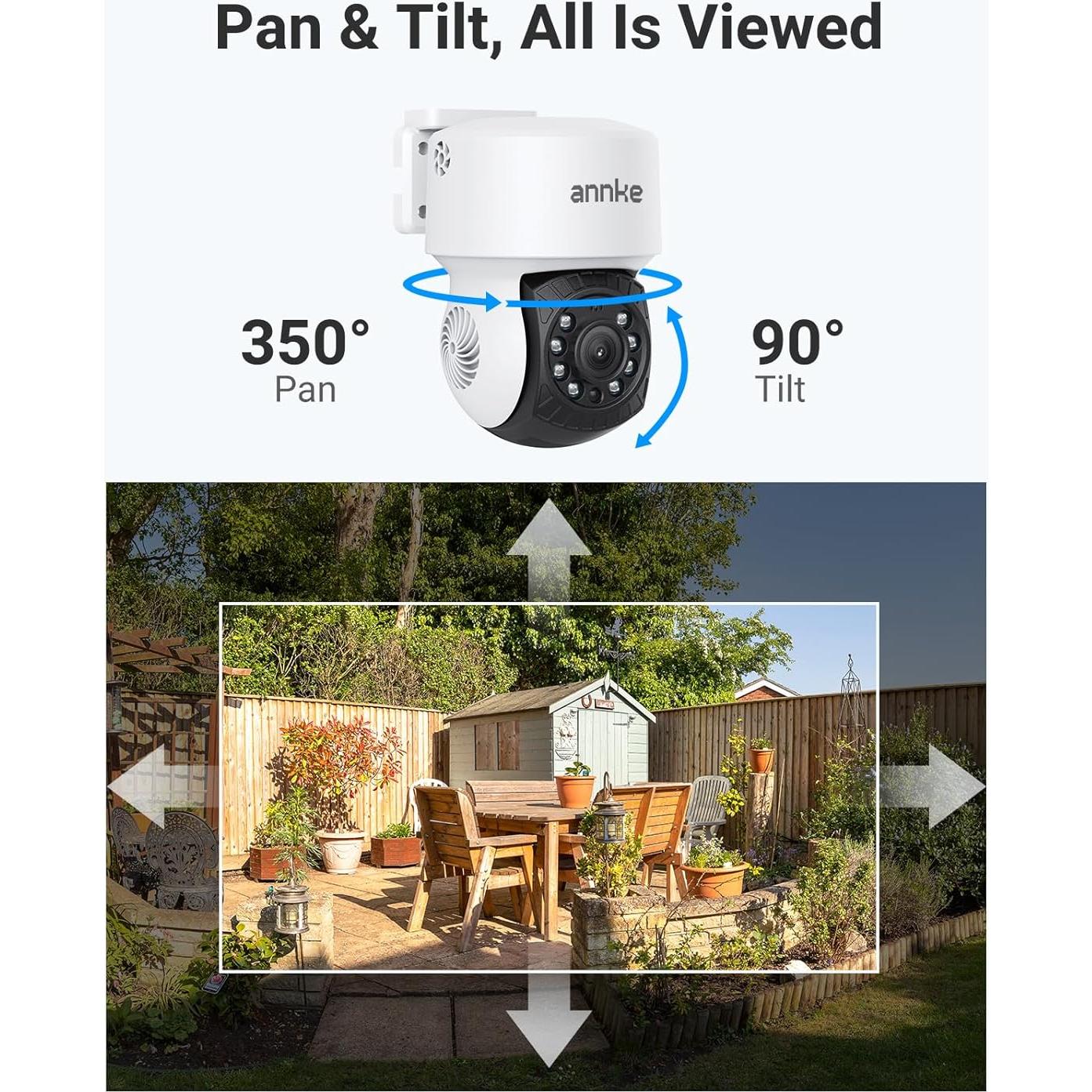 Cámara de Vigilancia ANNKE 1080P IP65 con Visión Nocturna 30m
