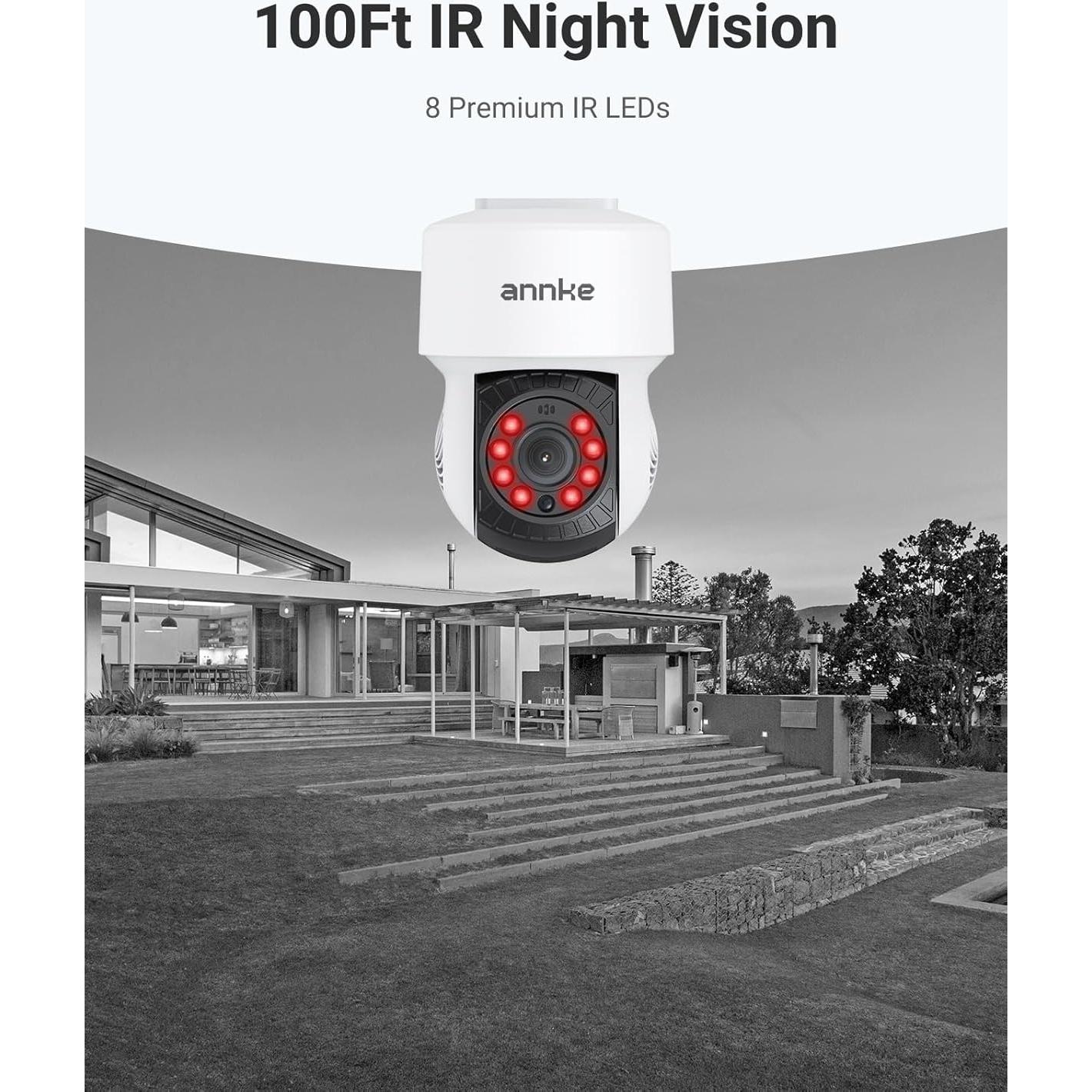 Cámara de Vigilancia ANNKE 1080P IP65 con Visión Nocturna 30m