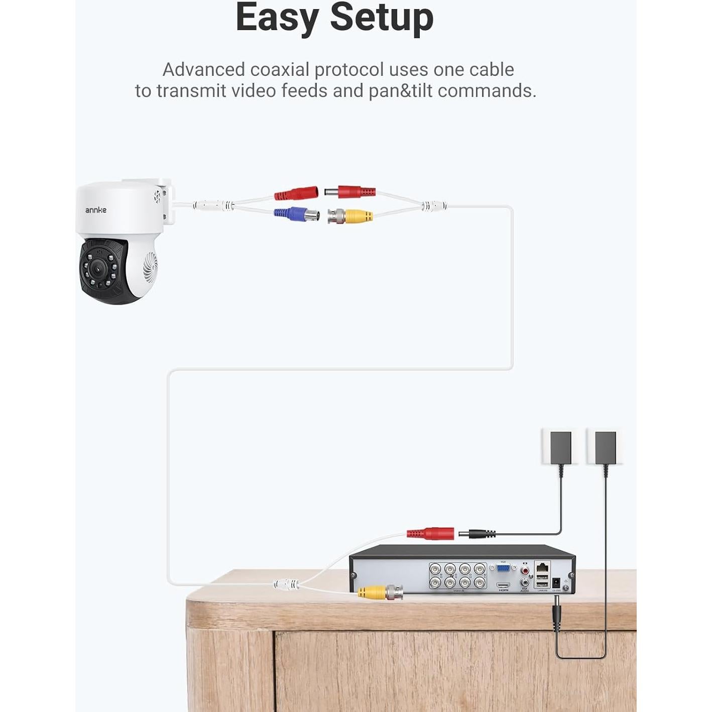 Cámara de Vigilancia ANNKE 1080P IP65 con Visión Nocturna 30m