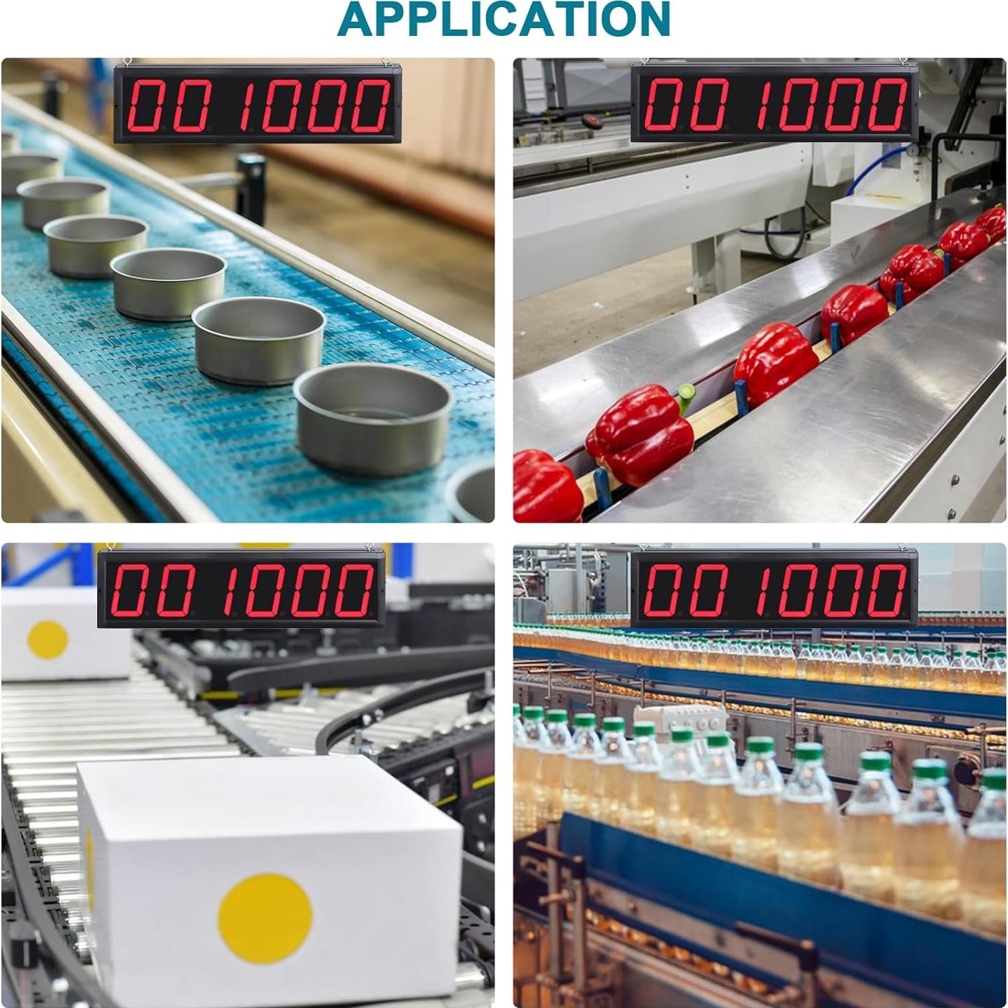 Contador LED Digital Ymjoinmx 4 Dígitos hasta 999999