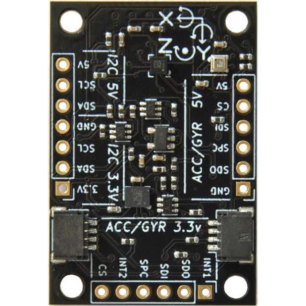 Sensor IMU BerryIMUv3 10DOF Acelerómetro Giroscopio Barométrico