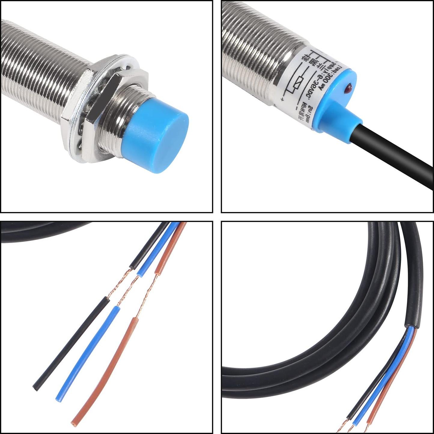 3 Pcs Sensor de Proximidad Inductivo DORHEA LJ18A3-8-Z/BX 8mm