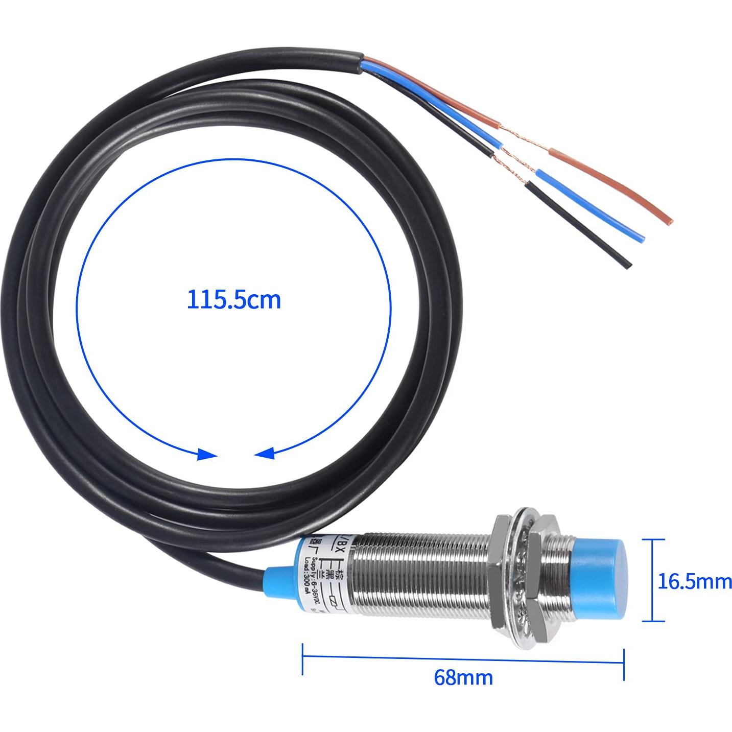 3 Pcs Sensor de Proximidad Inductivo DORHEA LJ18A3-8-Z/BX 8mm