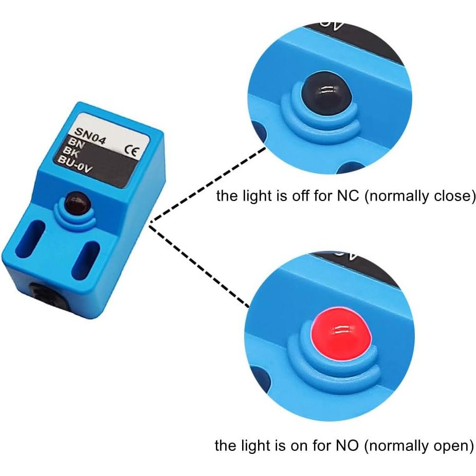 Sensor de Proximidad Inductivo Haldzemo SN04-N2 NPN NC 4mm