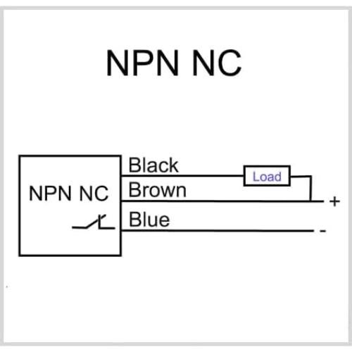 Sensor de Proximidad Inductivo Haldzemo SN04-N2 NPN NC 4mm