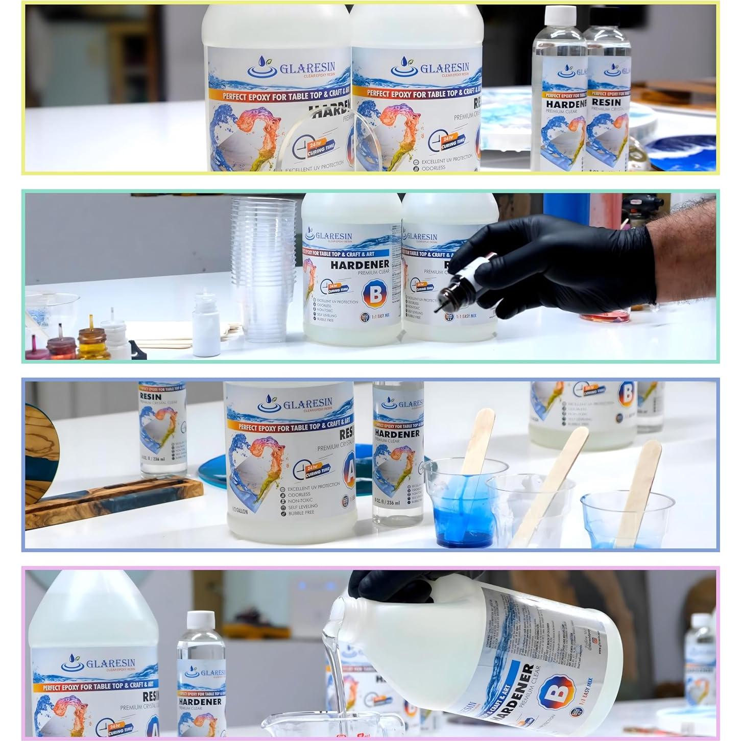 Kit de Resina Epóxica Clara 3.78L ARCMARIN Sin Burbujas