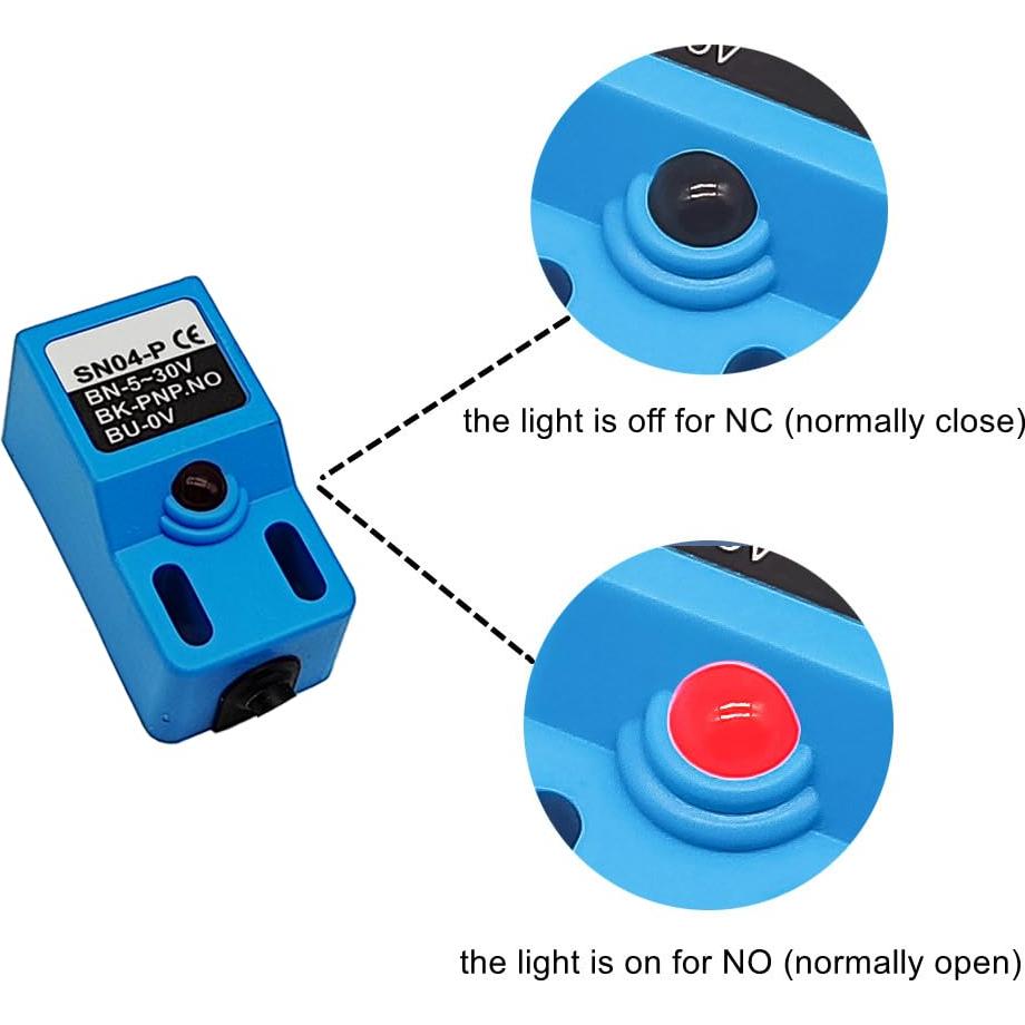 Sensor de Proximidad Inductivo Haldzemo SN04-P PNP NO 4mm