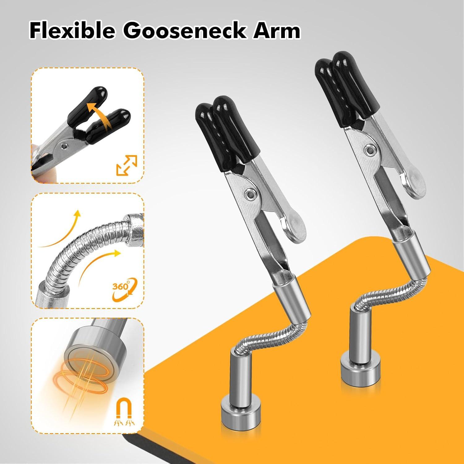 Estación de Soldadura NOEVSBIG con 4 Brazos Flexibles y Base 10x10cm