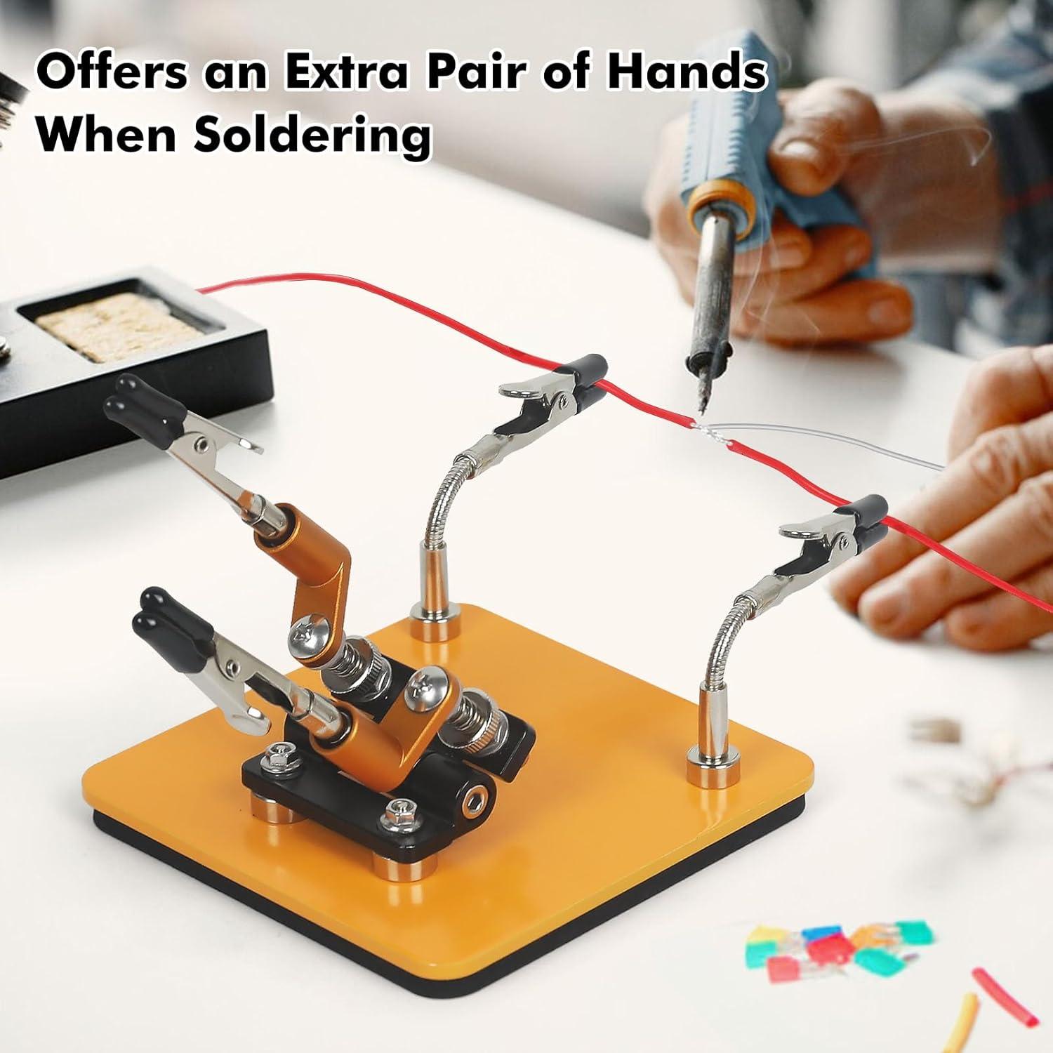 Estación de Soldadura NOEVSBIG con 4 Brazos Flexibles y Base 10x10cm