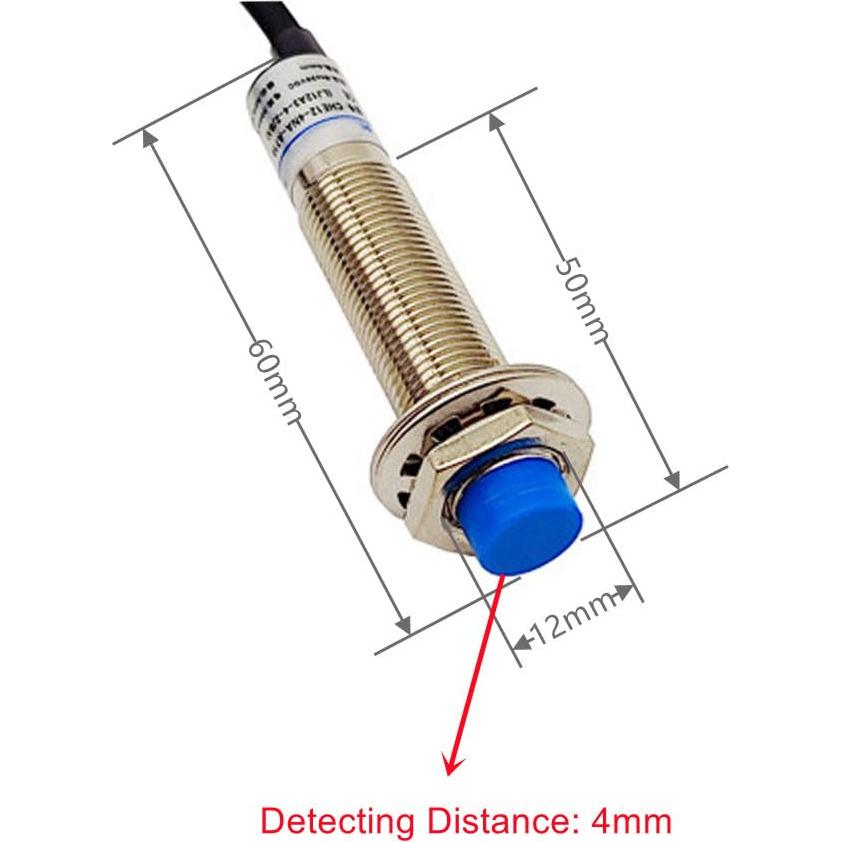 Sensor de Proximidad Inductivo Haldzemo M12 LJ12A3-4-Z/BY 4mm 2 Piezas