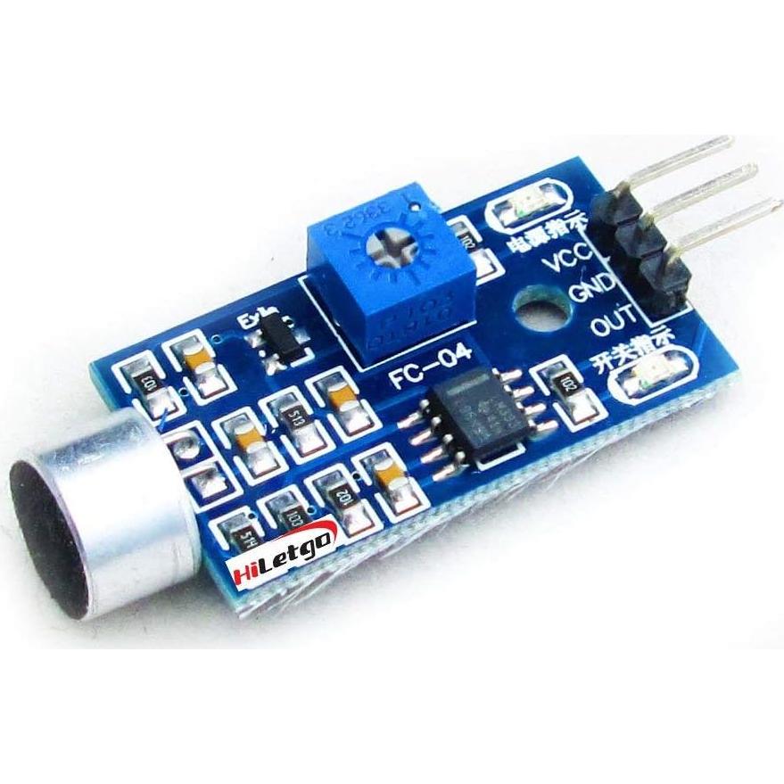 Módulo Sensor de Sonido HiLetgo 5pcs Detección Voz 3.3V-5V