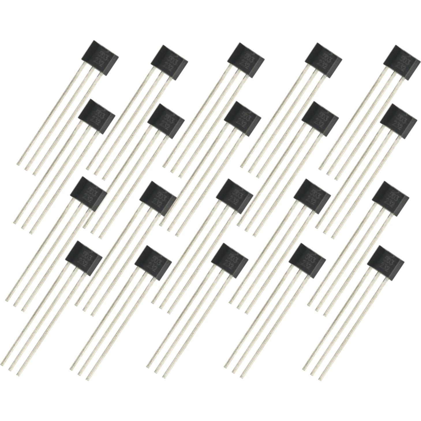 20 Piezas Sensor de Efecto Hall AH3503 TO-92 Lineal