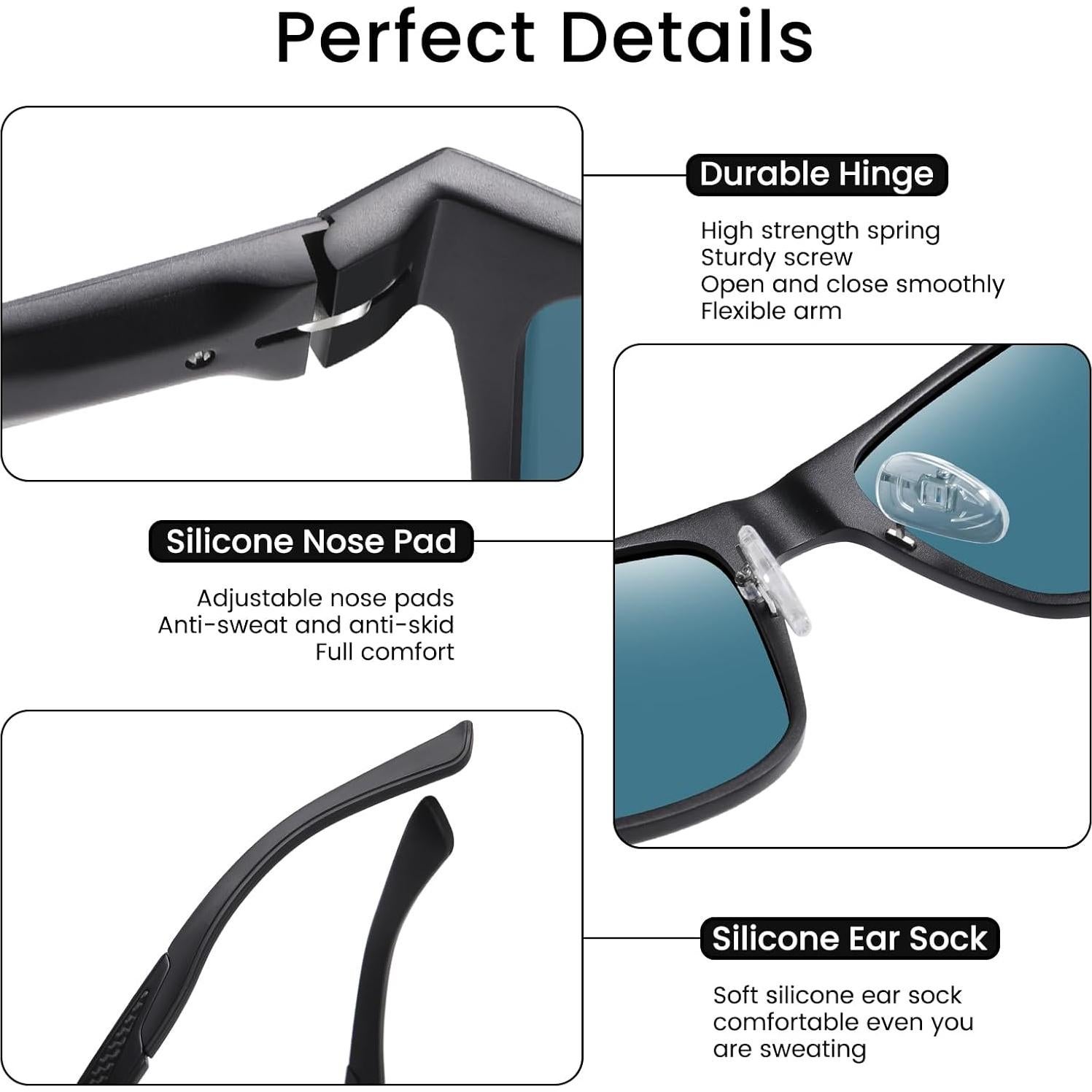 Gafas de sol polarizadas DUCO 8207 ligeras UV400 para hombres