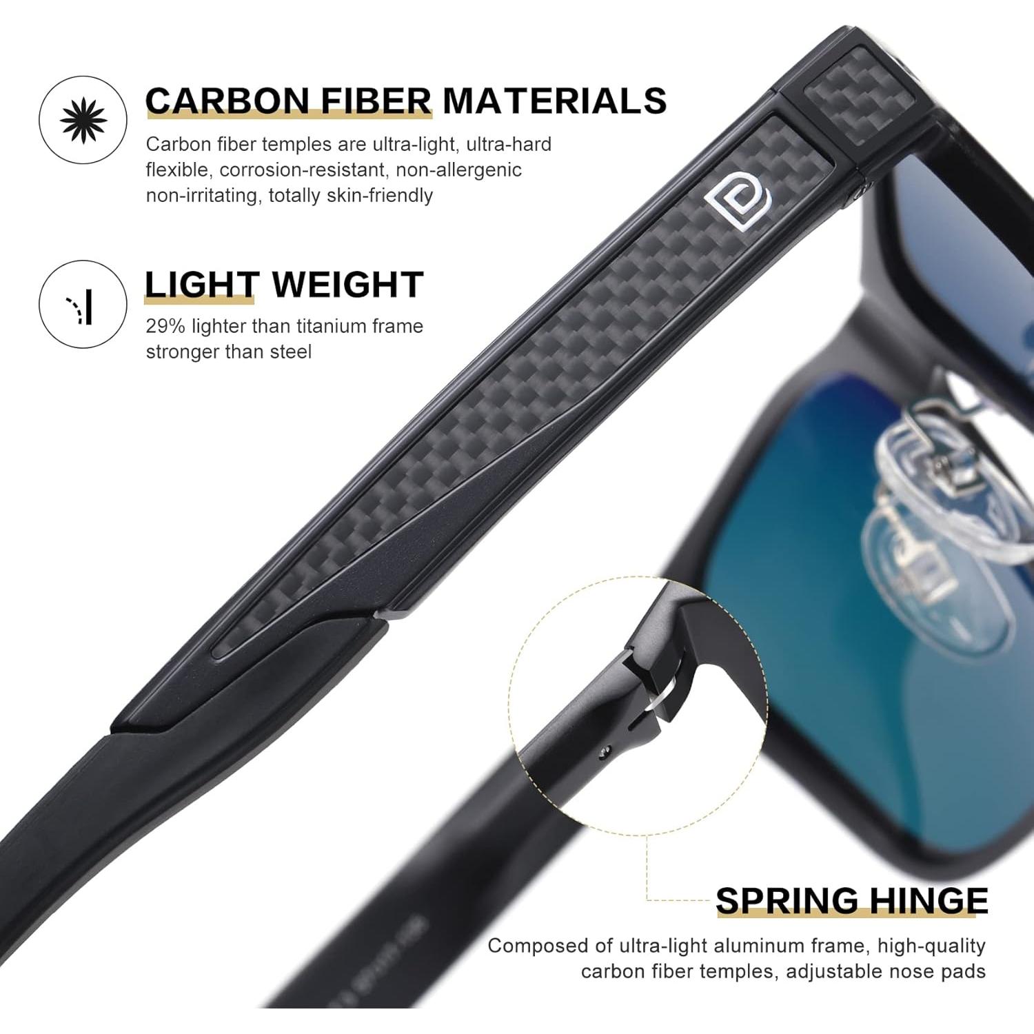 Gafas de sol polarizadas DUCO 8207 ligeras UV400 para hombres