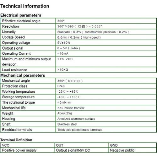 Sensor de Efecto Hall CALT P3015 360° Sin Contacto 15mm