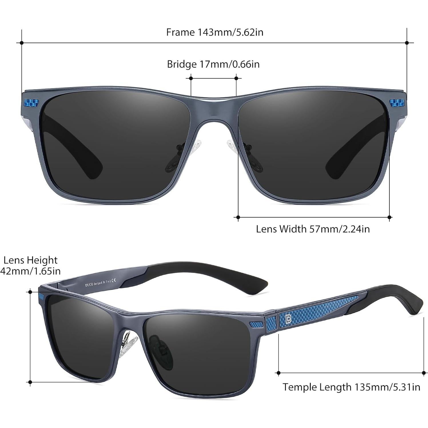 Gafas de sol polarizadas DUCO modelo 8207, ligeras y UV400