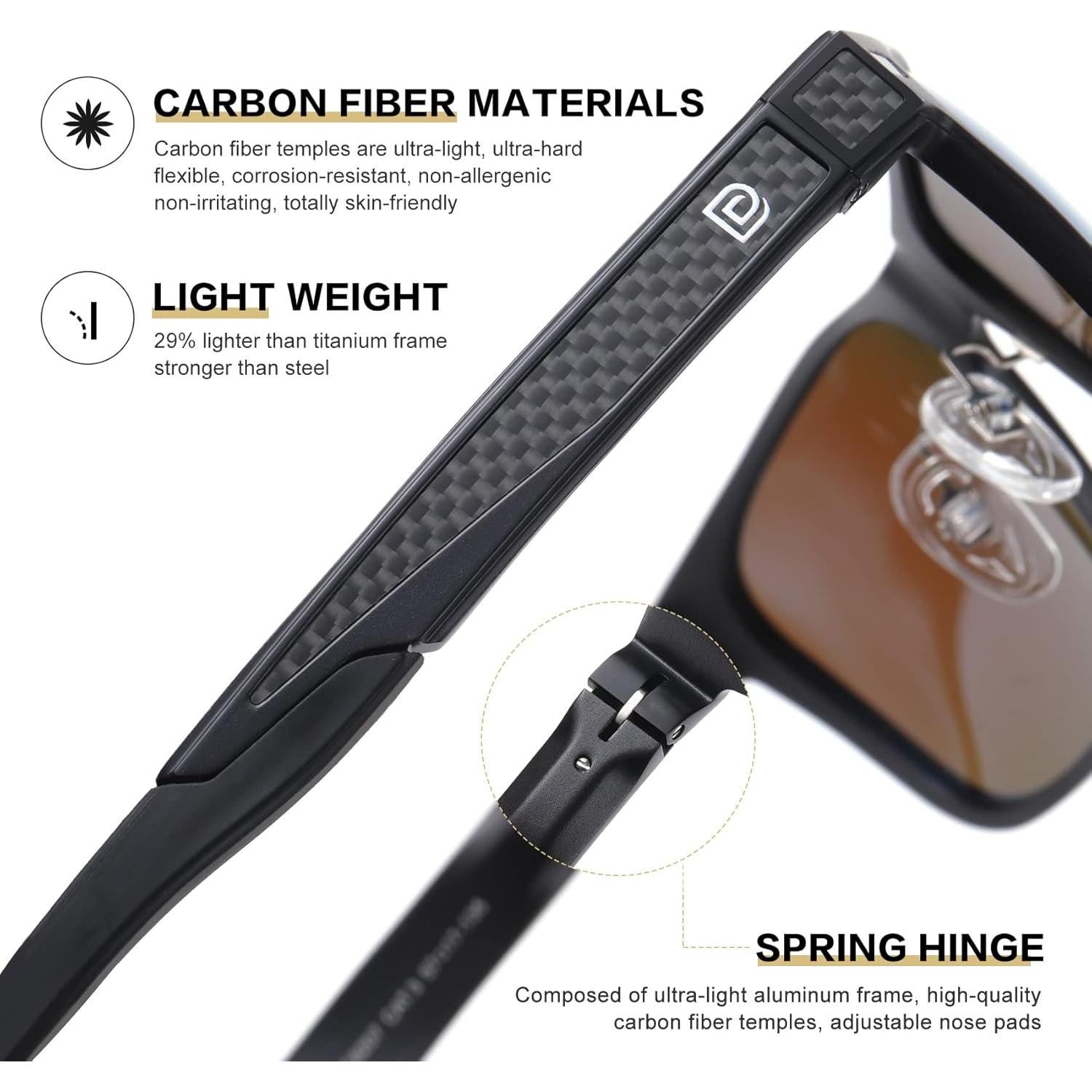 Gafas de sol DUCO 8207 polarizadas UV400 para hombres