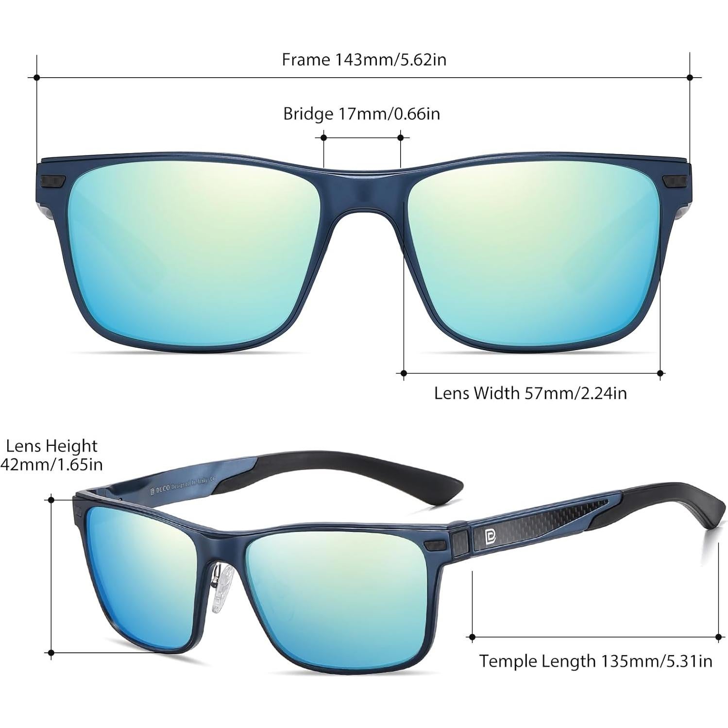 Gafas de sol polarizadas DUCO DC8207 ligeras UV400