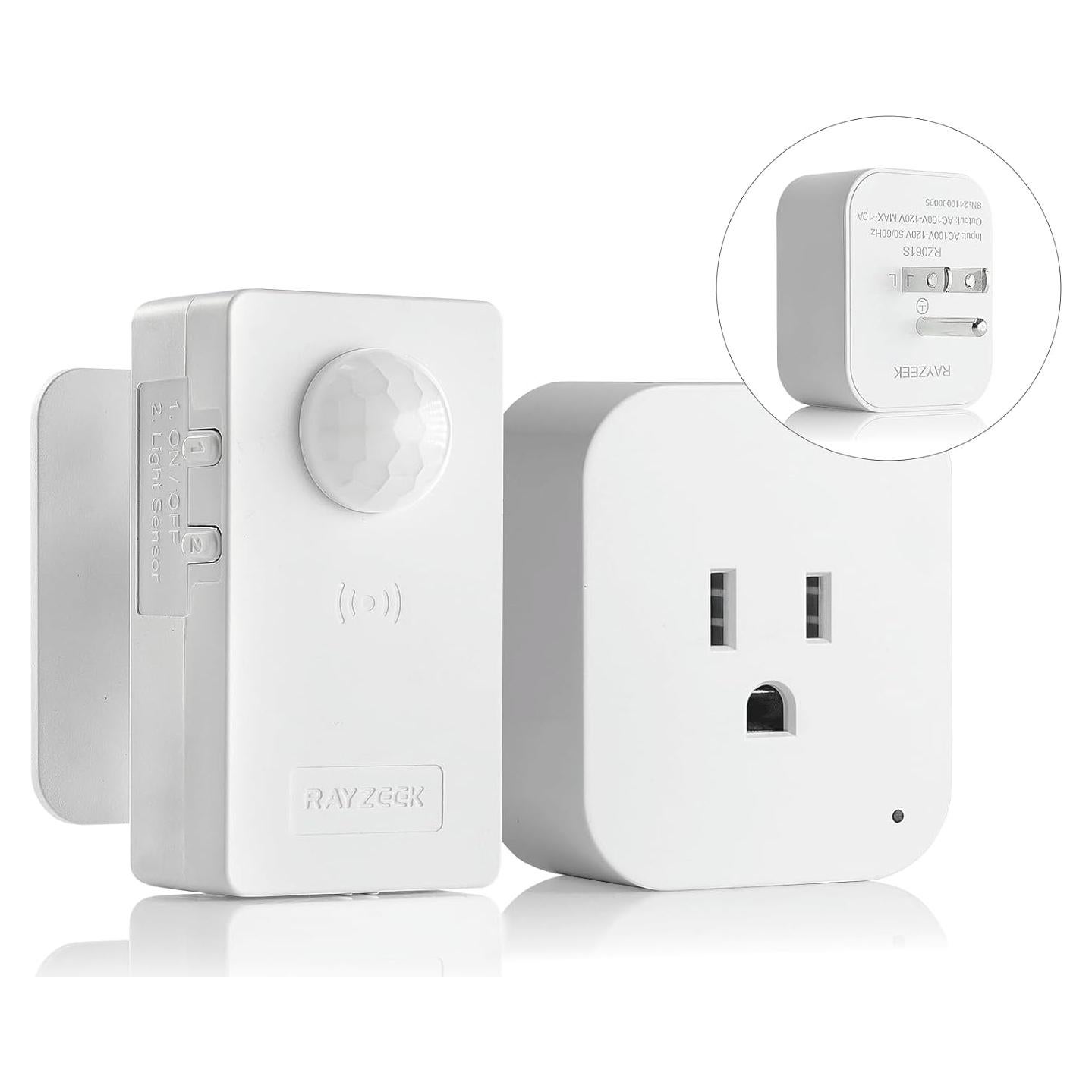 Kit Enchufe Inalámbrico con Sensor de Movimiento RAYZEEK 10A