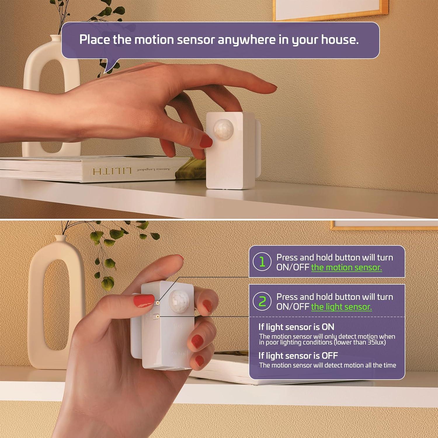 Kit Enchufe Inalámbrico con Sensor de Movimiento RAYZEEK 10A