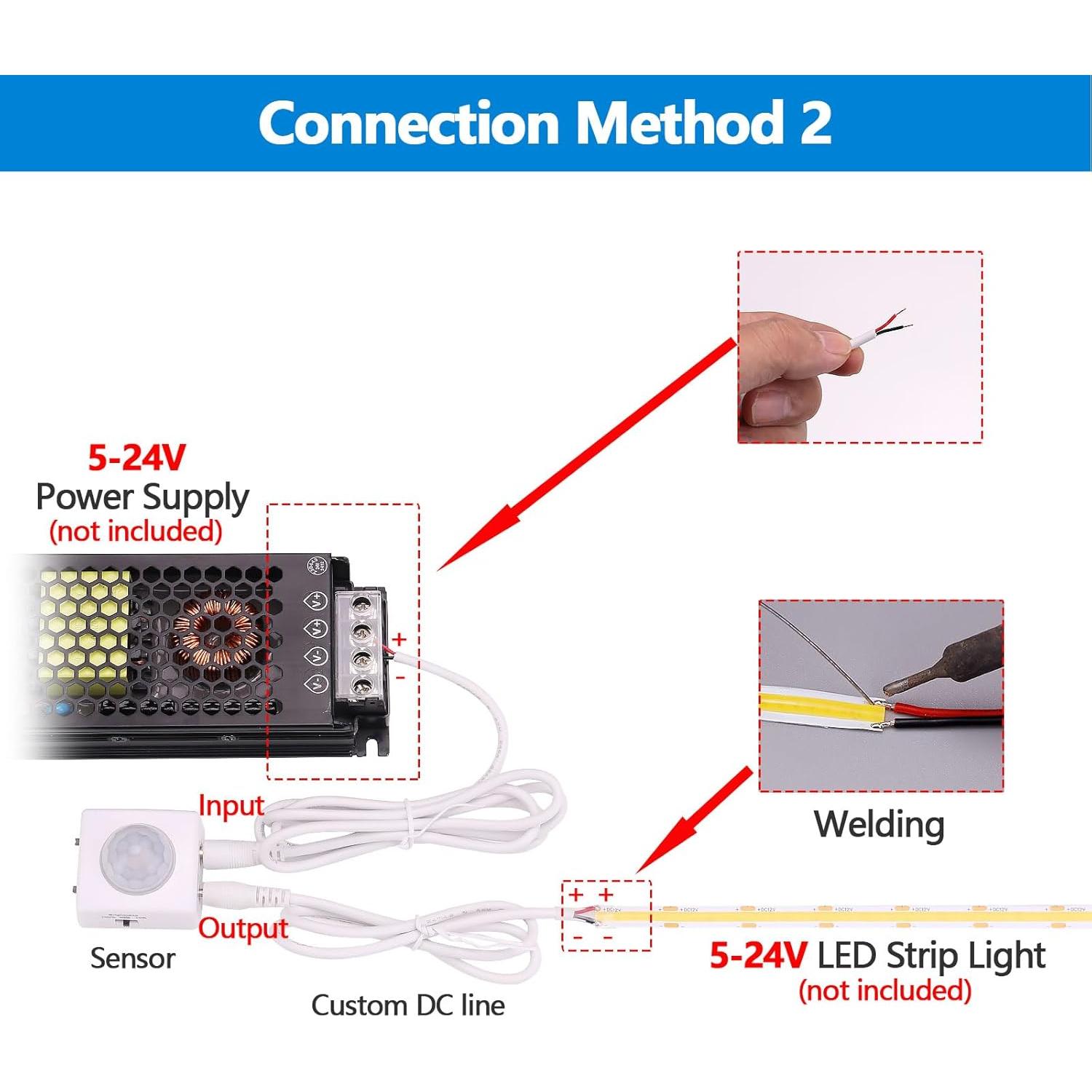 Interruptor Sensor de Movimiento PIR GOMING 5V 12V 24V 72W