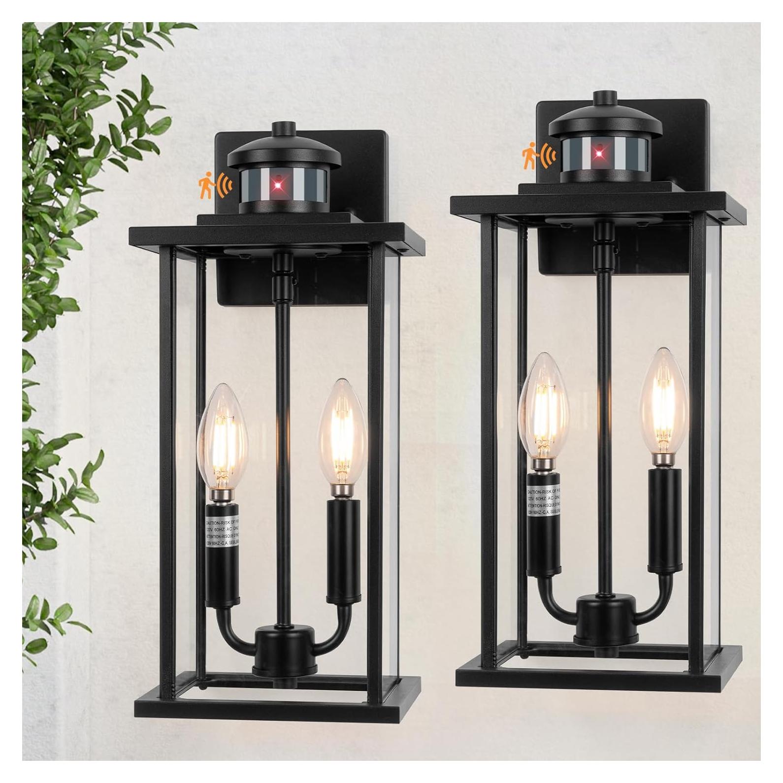 Aplique Exterior SIAFAVOI con Sensor de Movimiento 40.64 cm 2-Pack