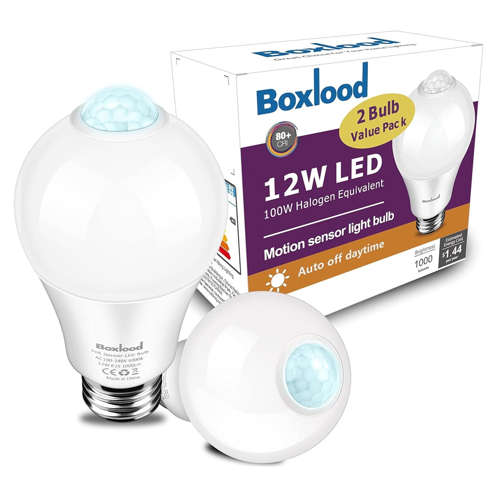 Bombilla con Sensor de Movimiento BLING 12W E26 6000K 2Pack