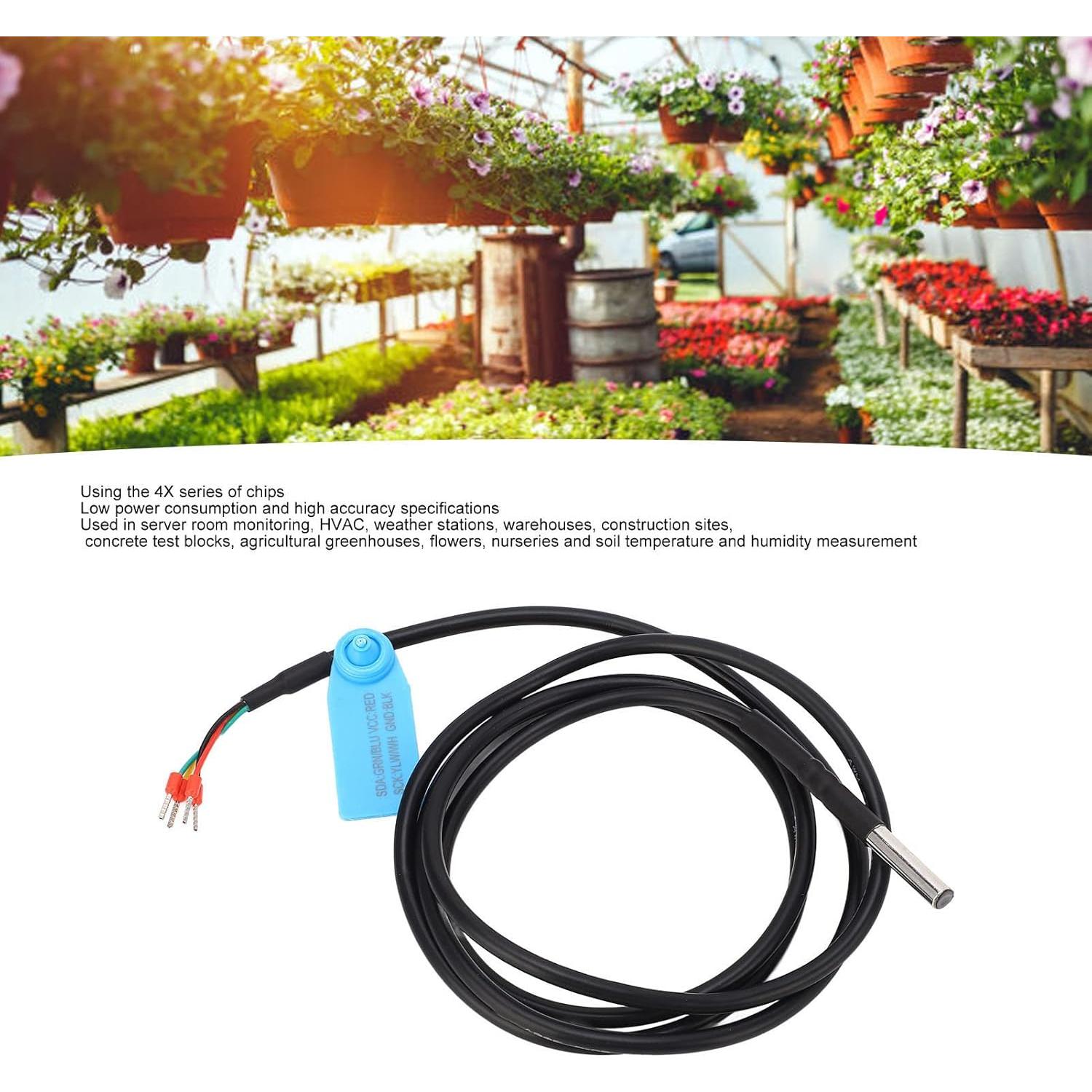 Sensor de Temperatura y Humedad del Suelo WALFRONT FS304 IP67