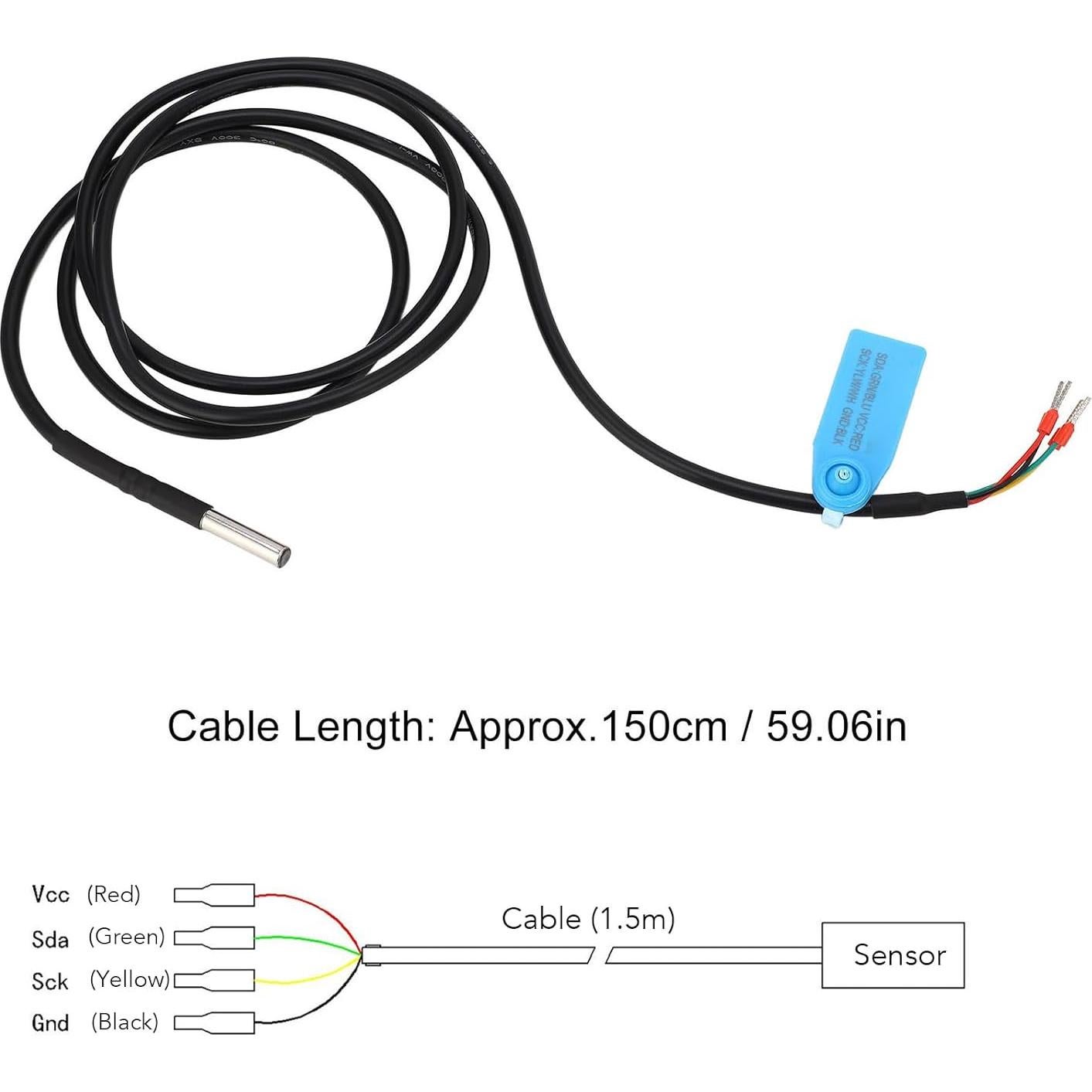 Sensor de Temperatura y Humedad del Suelo WALFRONT FS304 IP67