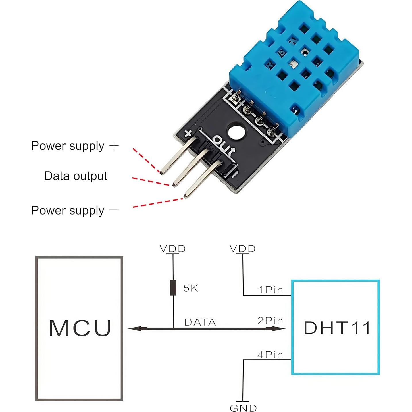 Sensor Digital de Temperatura y Humedad DHT11 Yuuhseel