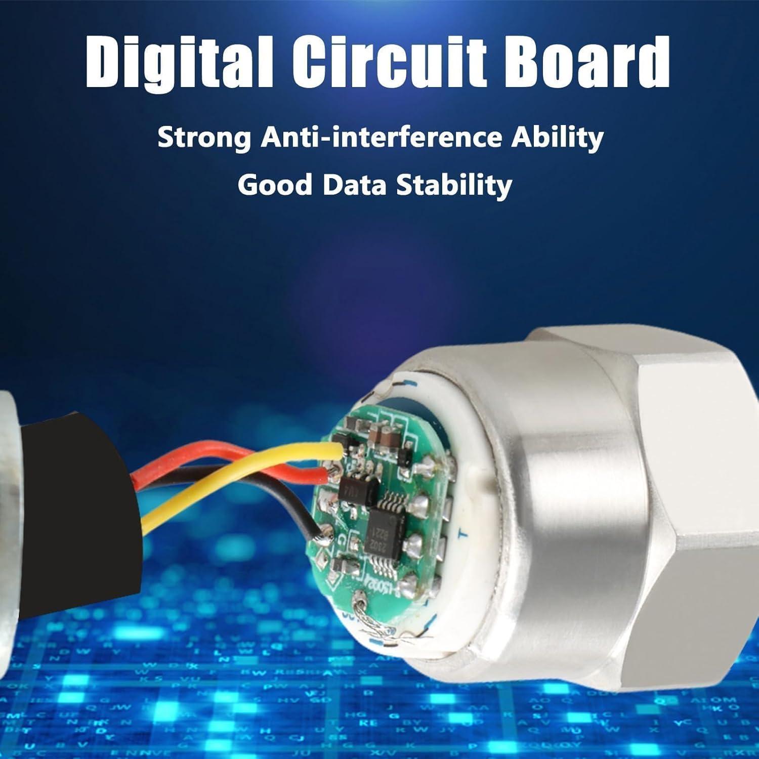 Transductor de Presión FUSCH 100 PSI Sensor Acero Inoxidable