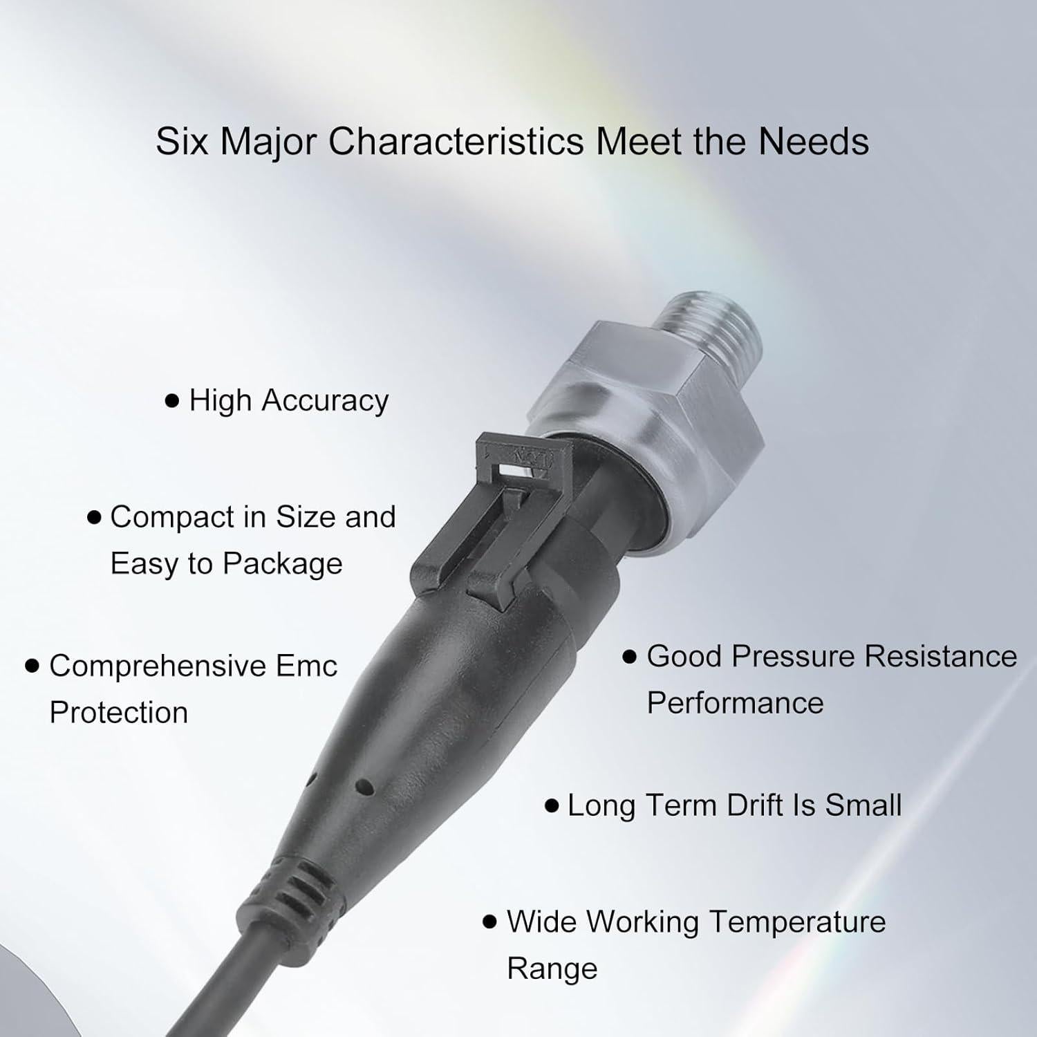 Sensor de Presión G1/4 Walfront 0-80 PSI Acero Inoxidable