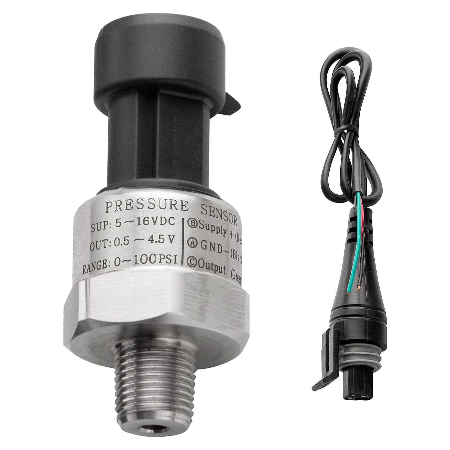 Transductor de Presión de Combustible Ronybuy 0-100 Psi NPT