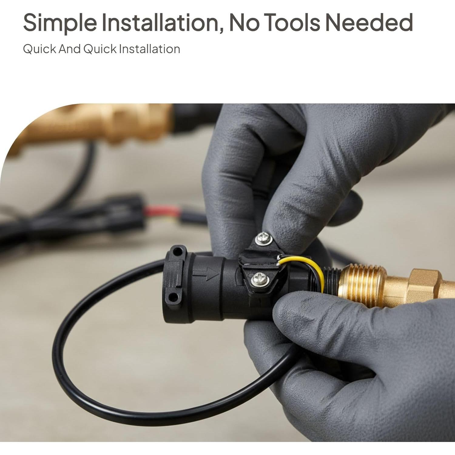 Interruptor de Flujo de Agua Efecto Hall 21x8.6cm