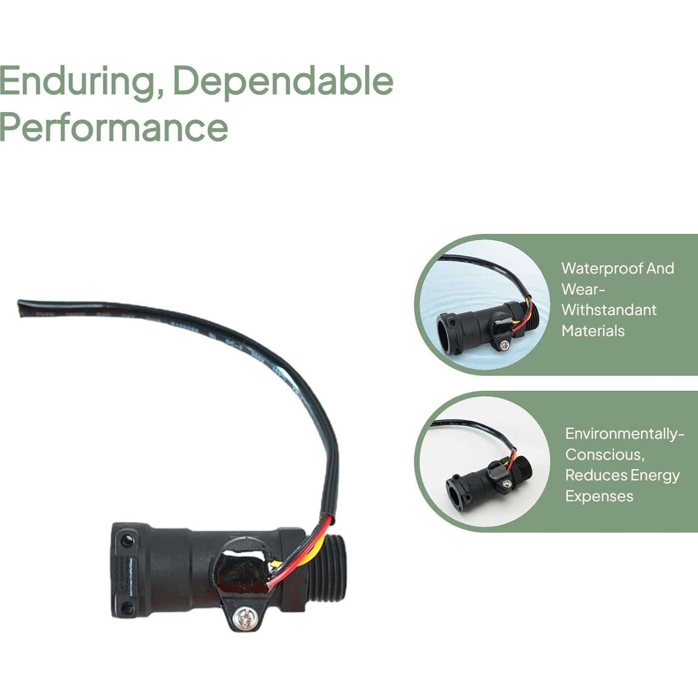 Interruptor de Flujo de Agua Efecto Hall 21x8.6cm