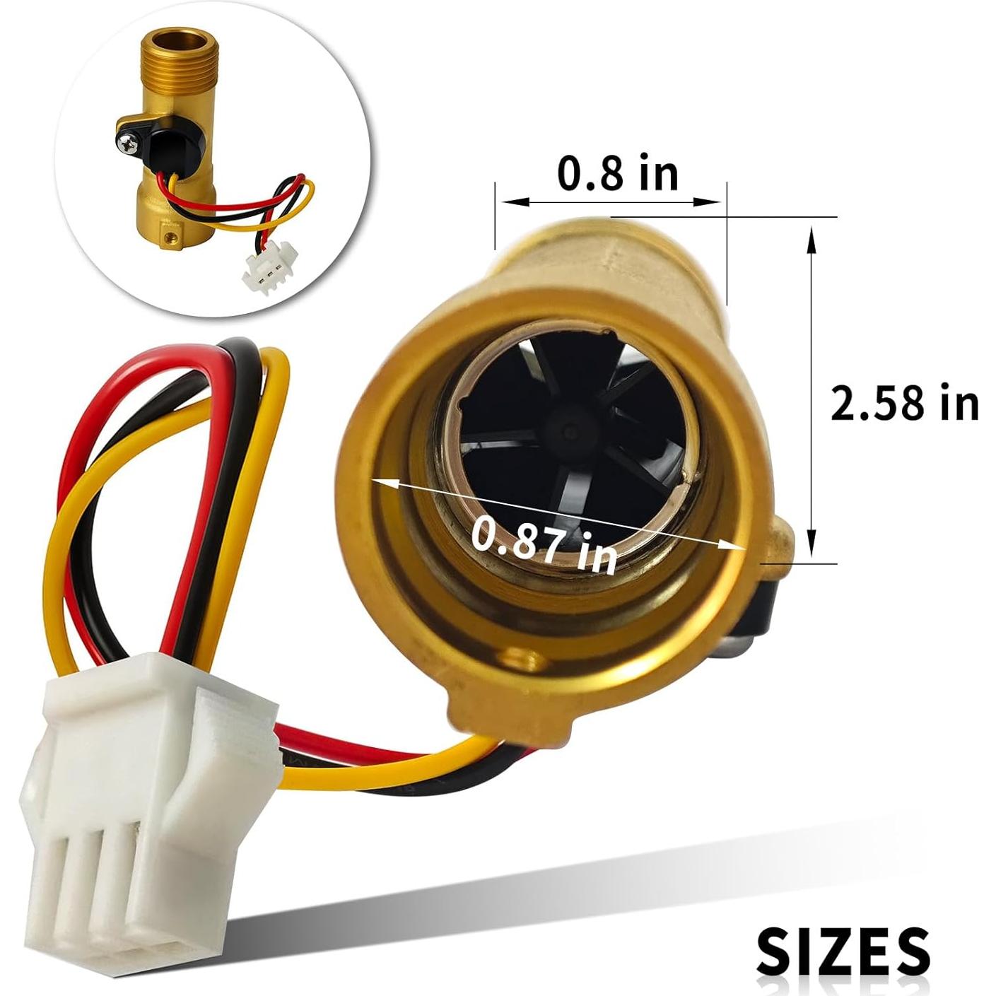 Sensor de Flujo de Agua Girard 2GWH-24 GSWH-2 Repuesto