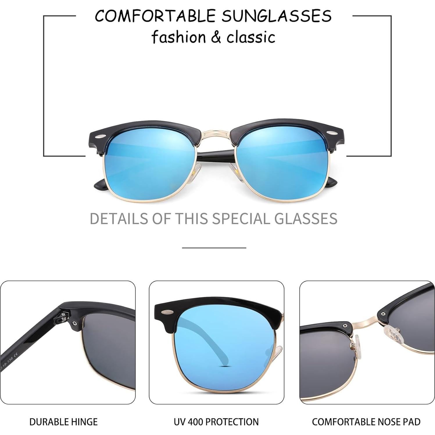 Gafas de sol polarizadas Pro Acme UV 400 unisex con estuche