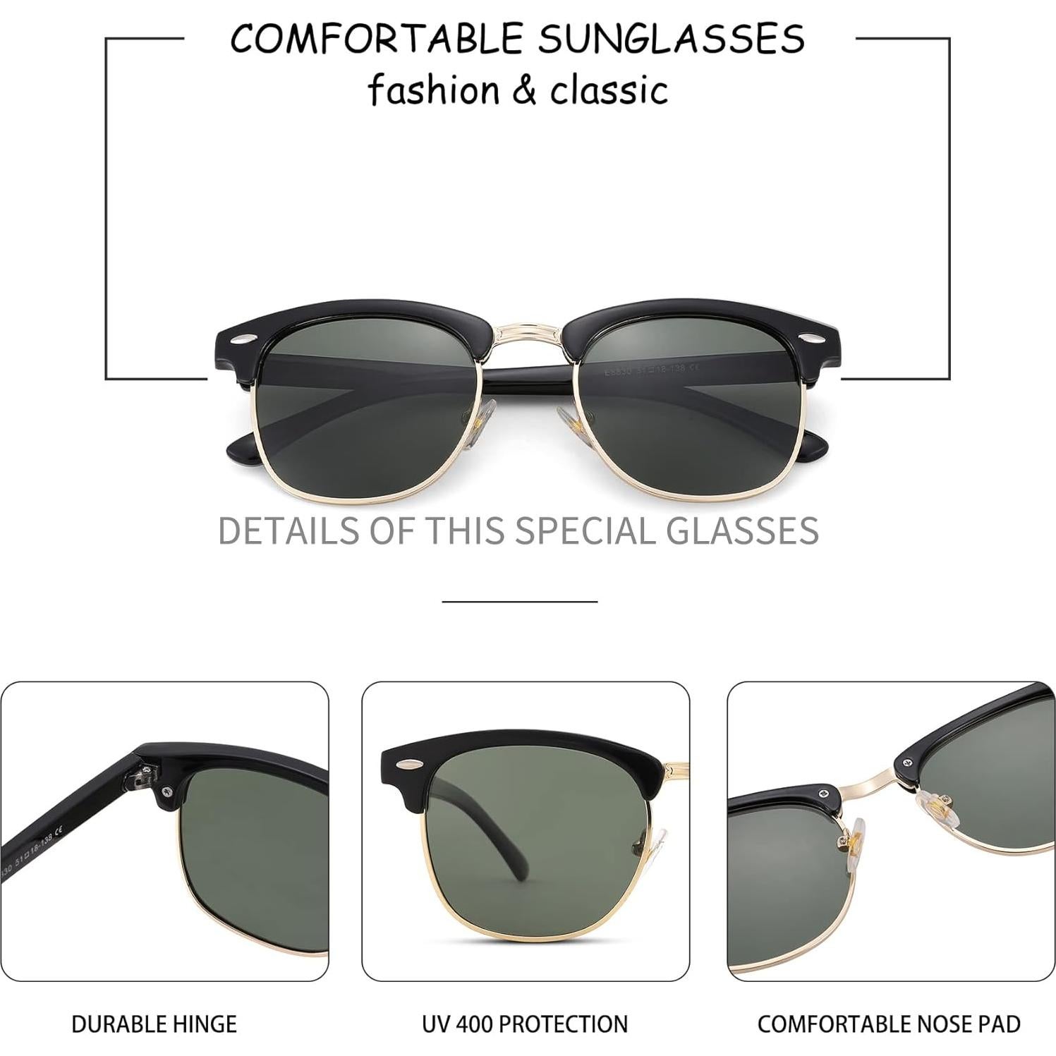 Gafas de sol polarizadas Pro Acme UV 400 Unisex 2 piezas