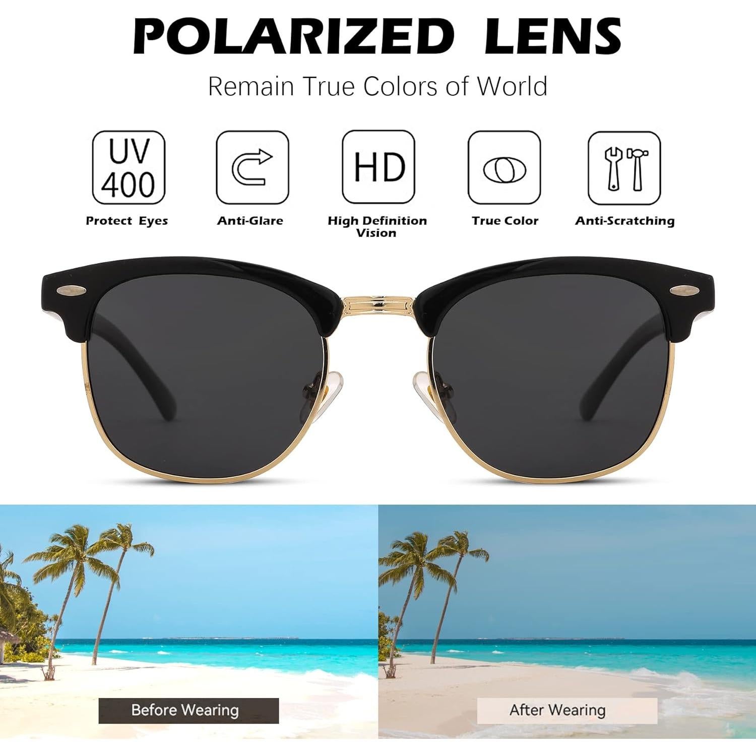 Gafas de sol polarizadas Pro Acme UV 400 unisex con estuche