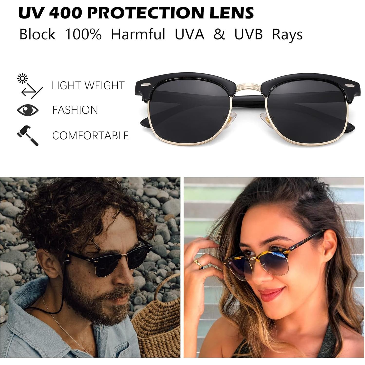 Gafas de sol Pro Acme semi-rimless UV400 unisex